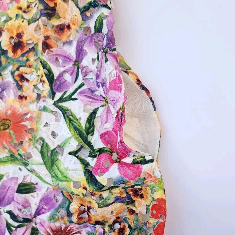 Women's Berek Garden Floral Lace Jacket Tunic Top Coverup, Size‎ XL - Picture 11 of 14